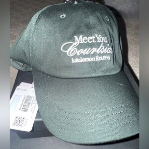 lululemon Unisex Classic Ball Cap- S/M Rainforest Green/White